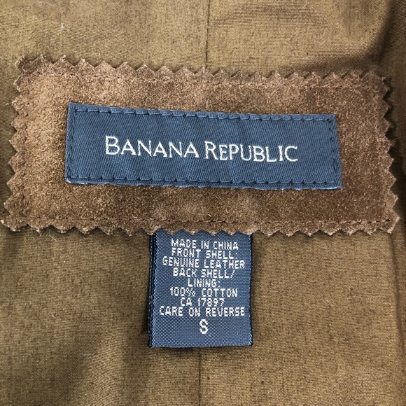 Banana Republic Men Leather Vest Suit Jacket - Picture 4 of 5